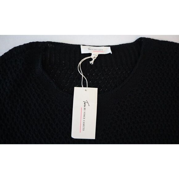 Two x Vince Camuto 9024207 Women's Sz XL Black Cotton Blend Pullover Sweater - Picture 3 of 7